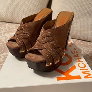 Kors Michael Kors platform suede sandals